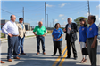 Speeches before the ribbon cutting at Trinity Drive
