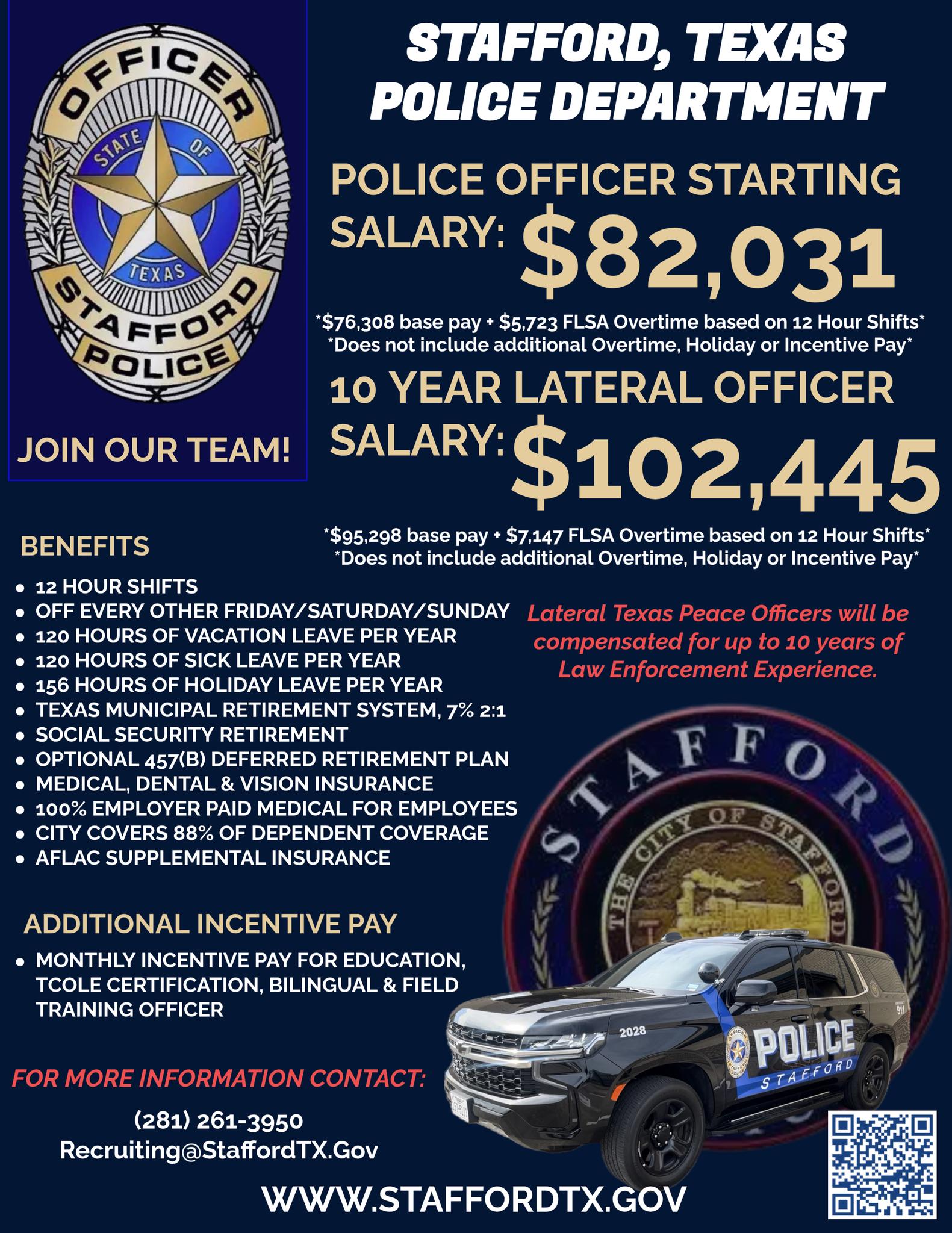 Recruiting Flyer Stafford Police